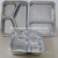 Einweg-3-Fach Aluminium-Behälter für Lebensmittel